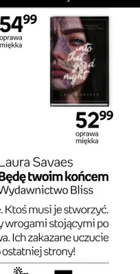 Książka Into That Good Night Laura Savaes promocja w Empik
