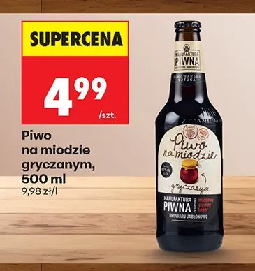 Piwo na miodzie gryczanym promocja w Biedronka