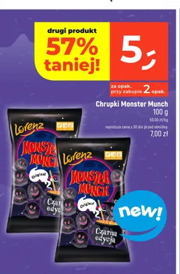Chrupki Monster Munch Lorenz Original Czarna edycja promocja w Dealz