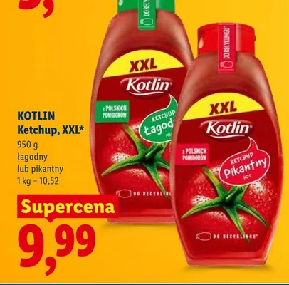 Ketchup XXL pikantny Kotlin promocja w Lidl