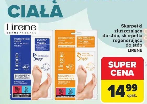 Skarpetki złuszczające do stóp, skarpetki regenerujące do stóp promocja w Carrefour