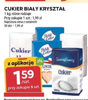 Cukier biały kryształ Sweet Family promocja w Stokrotka