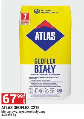 Atlas Geoflex C2TE klej żelowy wysokoelastyczny biały promocja w Merkury Market