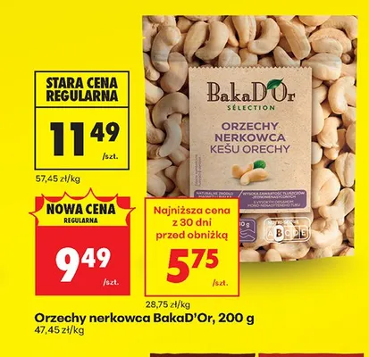 Orzechy nerkowca BakaD'Or promocja w Biedronka