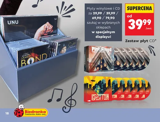 Zestaw płyt CD promocja w Biedronka