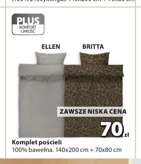 Komplet pościeli BRITTA 140x200 cm promocja w Jysk