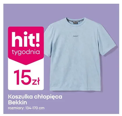 Koszulka chłopięca Bekkin promocja w Pepco