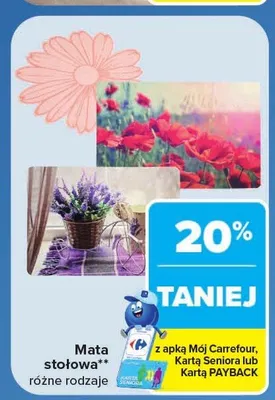 Mata stołowa promocja w Carrefour