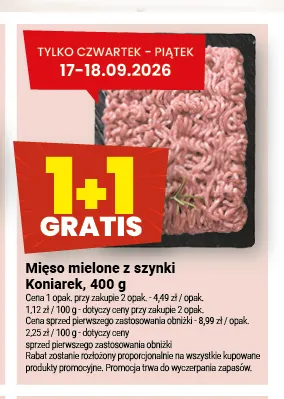 Mięso mielone z szynki Koniarek promocja w Twój Market