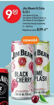 Drink Jim Beam & Lime Splash promocja w Żabka
