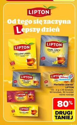 Herbata czarna Lipton promocja w Carrefour