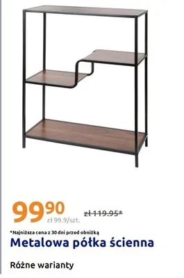 Metalowa półka ścienna promocja w Action