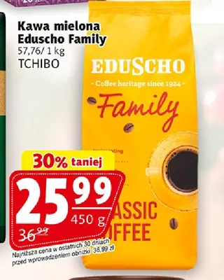 Kawa mielona Eduscho Family promocja w Prim Market