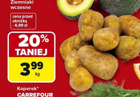 Ziemniaki wczesne promocja w Carrefour Market