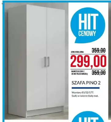 Szafa Pino 2 promocja w Abra Meble
