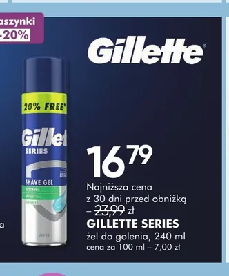 Żel do golenia Gillette Series promocja w Super-Pharm