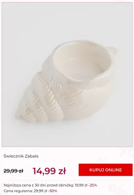 Świecznik Zabala home&you promocja w home&you