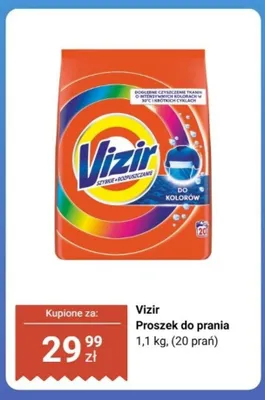 Proszek do prania Vizir do kolorów 20 prań promocja w Biedronka
