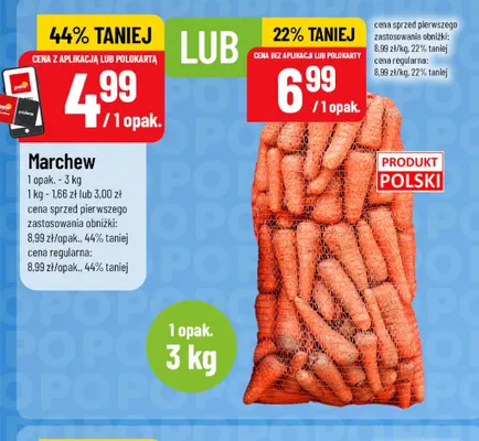 Marchew polska promocja w POLOmarket