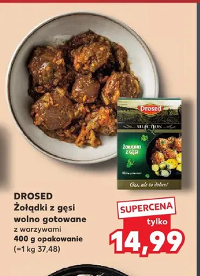 Żołądki z gęsi wolno gotowane z warzywami Drosed promocja w Kaufland