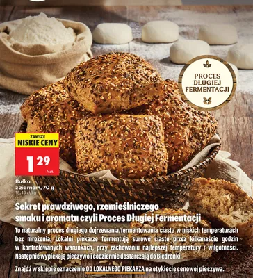 Bułka z ziarnem Piekarnia Biedronki promocja w Biedronka
