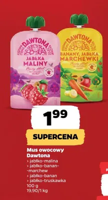 Mus owocowy jabłko-malina promocja w Netto