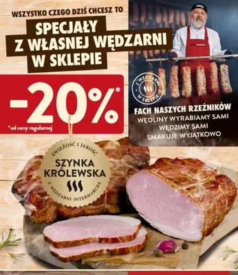Szynka królewska z wędzarni Intermarché promocja w Intermarche