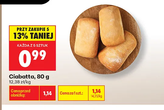 Ciabatta promocja w Biedronka