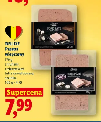 Pasztet wieprzowy z truflami lub pieczarkami  promocja w Lidl