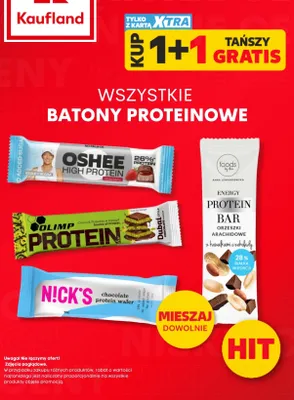 Baton proteinowy Oshee High Protein truskawkowy promocja w Kaufland