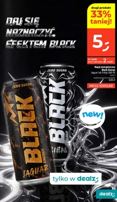Napój energetyczny Black Energy Tribal promocja w Dealz