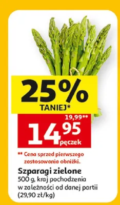 Szparagi zielone promocja w Auchan