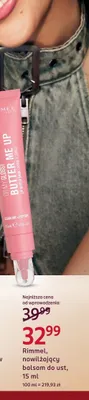 Nawilżający balsam do ust Rimmel Butter Me Up promocja w Rossmann