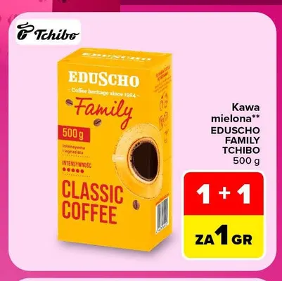 Kawa mielona Eduscho Family Tchibo promocja w Carrefour Market