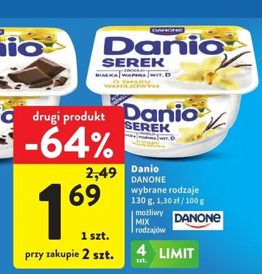 Danio wybrane rodzaje promocja w Intermarche