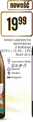 Wino Labyrinth Mysterium 2 rodzaje promocja w Dino