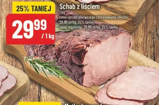 Schab z liściem promocja w POLOmarket