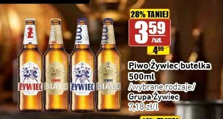 Piwo bezalkoholowe Żywiec Białe butelka 500 ml promocja w API Market