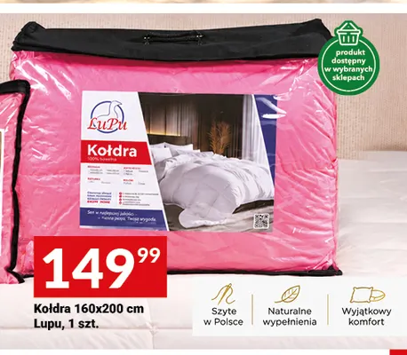 Kołdra 160x200 cm Lupu promocja w Twój Market