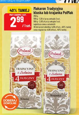 Makaron Tradycyjna kluska PolMak promocja w POLOmarket