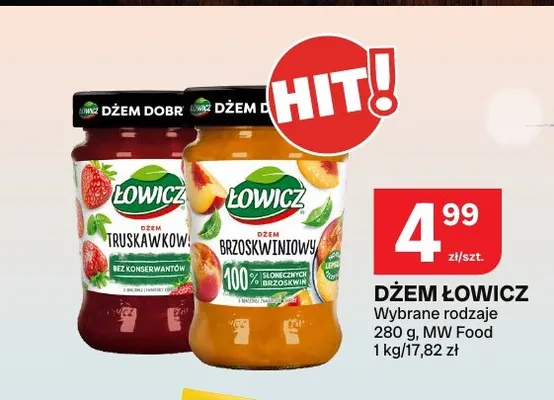 Dżem truskawkowy Łowicz promocja w Chorten