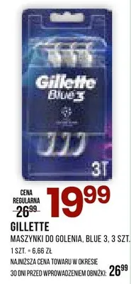 Maszynki do golenia Blue 3 promocja w Drogerie Natura