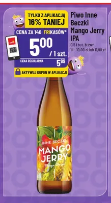 Piwo Inne Beczki Mango Jerry IPA promocja w POLOmarket