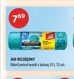 Worki z taśmą OdorControl 35 l Jan Niezbędny promocja w Drogerie Laboo