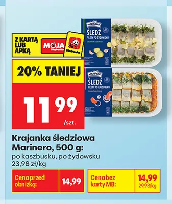 Krajanka śledziowa po żydowsku Marinero promocja w Biedronka