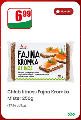 Chleb fitness Fajna Kromka Mister 250 g promocja w Dino