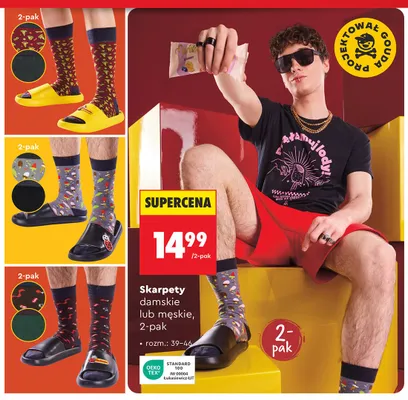 Skarpety damskie 2-pak promocja w Biedronka