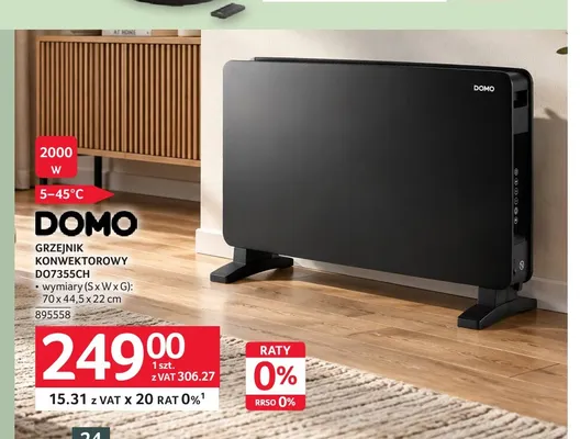 Grzejnik konwektorowy DO7355CH Domo promocja w Selgros