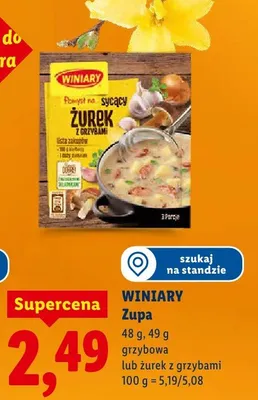 Zupa żurek z grzybami promocja w Lidl
