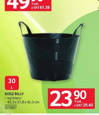 Kosz BILLY 30l wymiary: 42,3x31,8x42,3cm promocja w Selgros